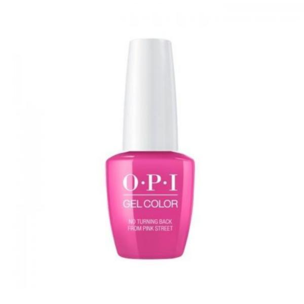 Lac de Unghii Semipermanent Opi Gel Color No Turning Back From Pink Street 15ml
