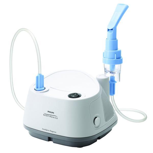 Aparat aerosoli cu compresor Philips Respironics InnoSpire Elegance, MMAD 2.90 μm, Operare Continua, Sistem Active Venturi