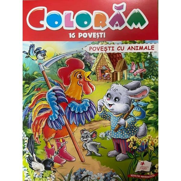 Coloram 16 povesti. Povesti cu animale, editura Pegas