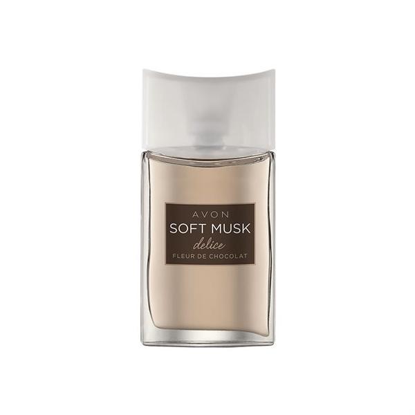 Apa de toaleta Avon Soft Musk Delice Fleur de Chocolate, pentru femei, 50 ml