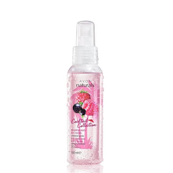 Spray de corp Avon Naturals Cocktails cu zmeura si coacaze, pentru femei, 100 ml