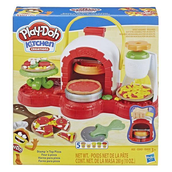 Set de joaca cu plastilina Hasbro Play Doh Stamp N Top Pizza