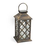  Lampă solară LED, imitaţie lumânare antică, suspendabilă, 14 x 14 x 27,5 cm - Garden of Eden