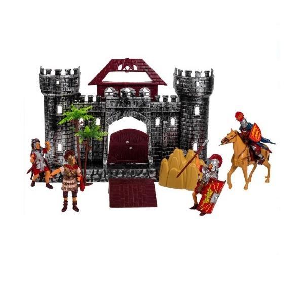 Castel cu 4 figurine si un cal