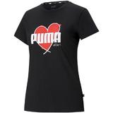 Tricou femei Puma Heart 58789701, L, Negru