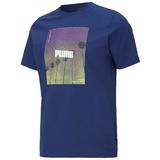 Tricou barbati Puma Photo 58777312, XL, Albastru