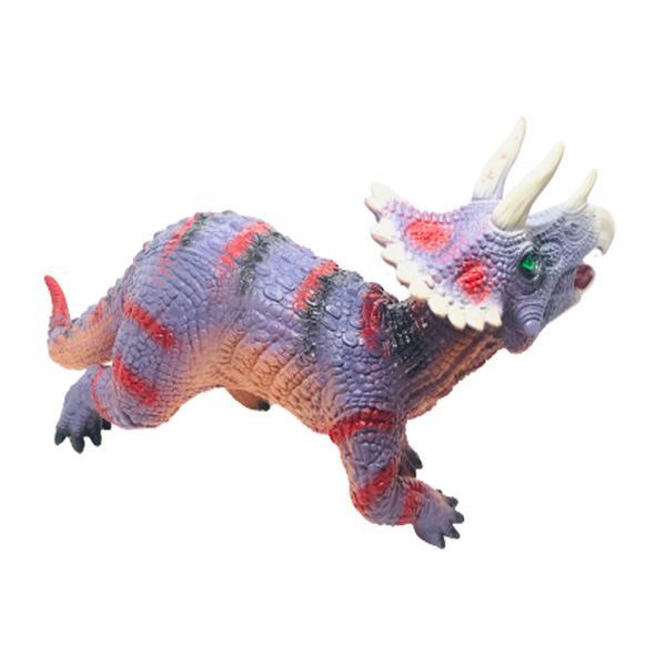 Figurina Centrosaurus cu sunete, 55x25 cm, Mov - Shop Like A Pro