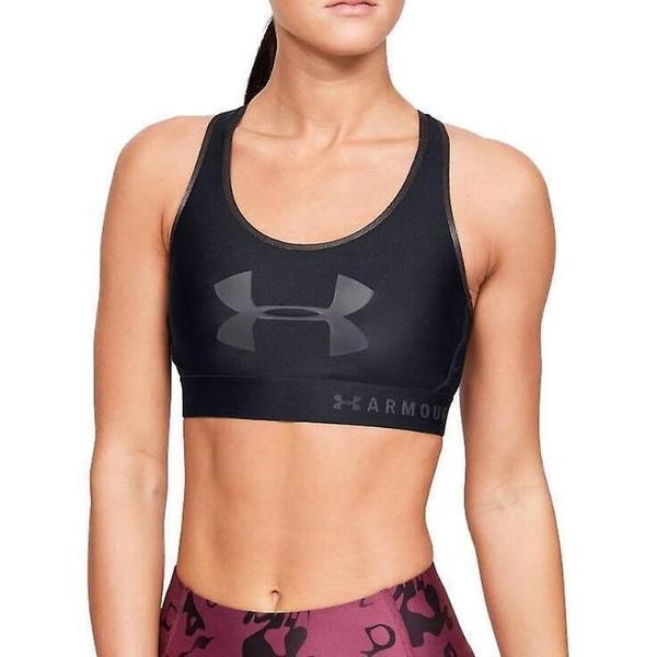 Bustiera femei Under Armour Mid Keyhole Graphic 1344333-001, XL, Negru