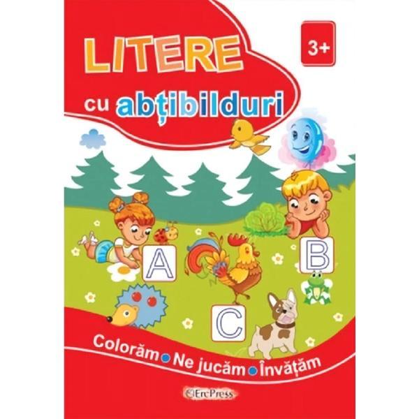 Litere cu abtibilduri +3 ani, editura Erc Press