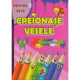 Creionase vesele pentru fete. Carte de colorat, editura Omnibooks Unlimited