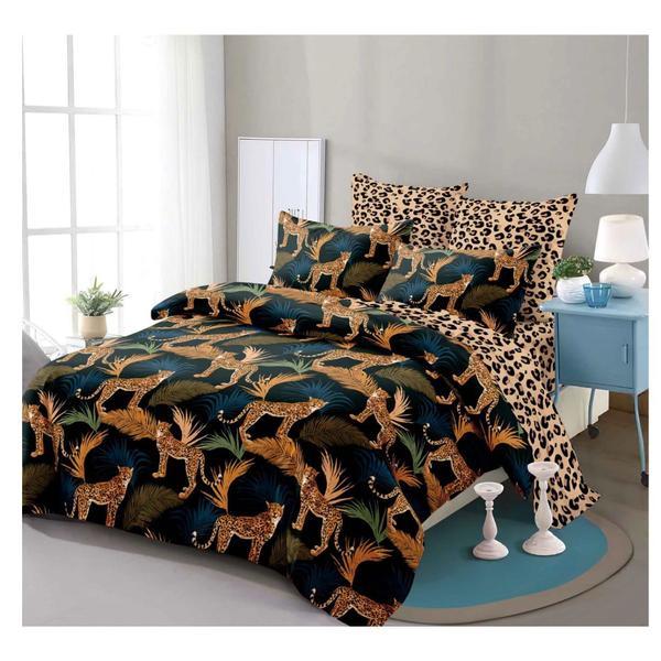 Lenjerie de pat Infinit Casa WildWorld Bumbac Finet pentru 2 persoane, 6 piese