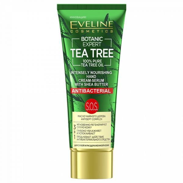 Crema ser maini hranitoare si antibacteriana, Eveline Cosmetics, Botanic Expert Tea Tree, 40 ml