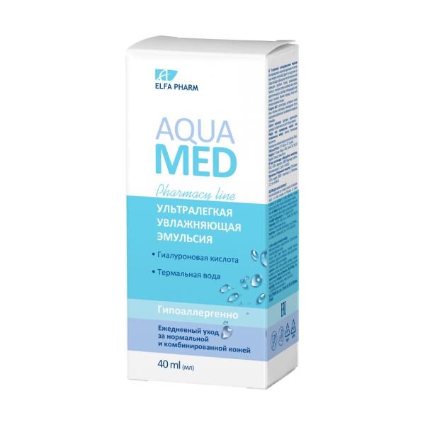 Emulsie Hidratanta pentru Ten Normal/Mixt Aqua Med Elfa Pharm, 40 ml