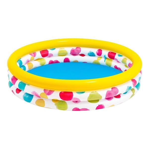 Piscina gonflabila copii, Intex, Cool dots ,multicolor, 581 litri,168 x 38 cm, 58449