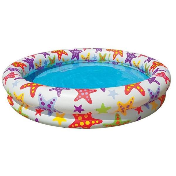 Piscina gonflabila copii, Intex Stars, multicolor, 134 Litri, 122 x 25 cm, 59421