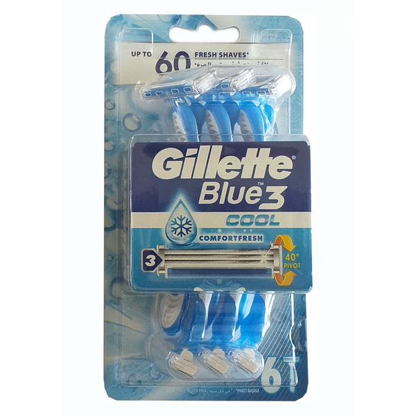 Set aparat de ras Gillette Blue 3 Cool 6 bucati