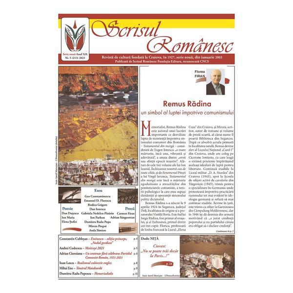 Revista Scrisul romanesc. Nr.5 din 2021, editura Scrisul Romanesc