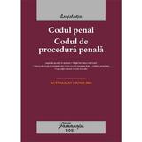 Codul penal. Codul de procedura penala. Legile de executare Act.1 iunie 2021, editura Hamangiu