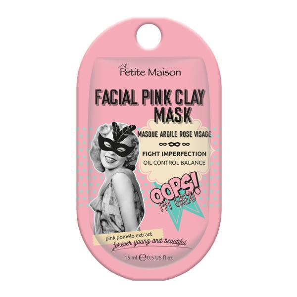 Mască de față Petite Maison pink clay mask, 15 ml