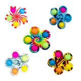 Set 5 Jucarii senzoriale spinner Dimple, 5 bule, Shop Like A Pro , multicolora, 8cm