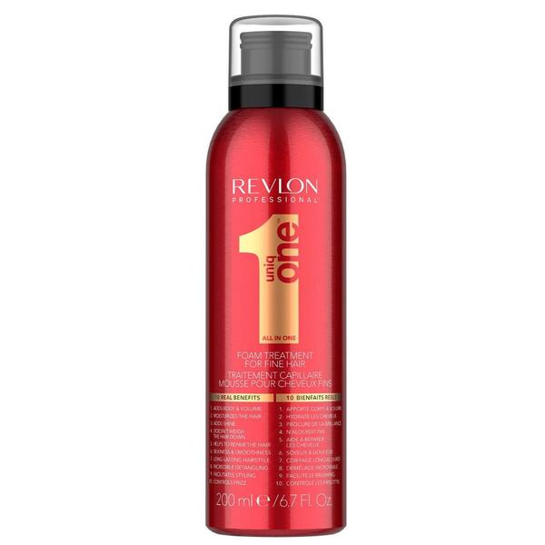 Spuma Tratament pentru Parul Fin - Revlon Professional Uniq One Foam Treatment for Fine Hair, 200 ml