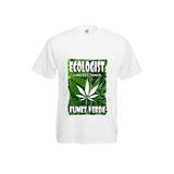 Tricou mesaj Ecologist - gandesc verde, fumez verde, XL