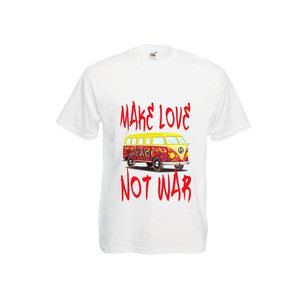 Tricou mesaj Make love, not war, L