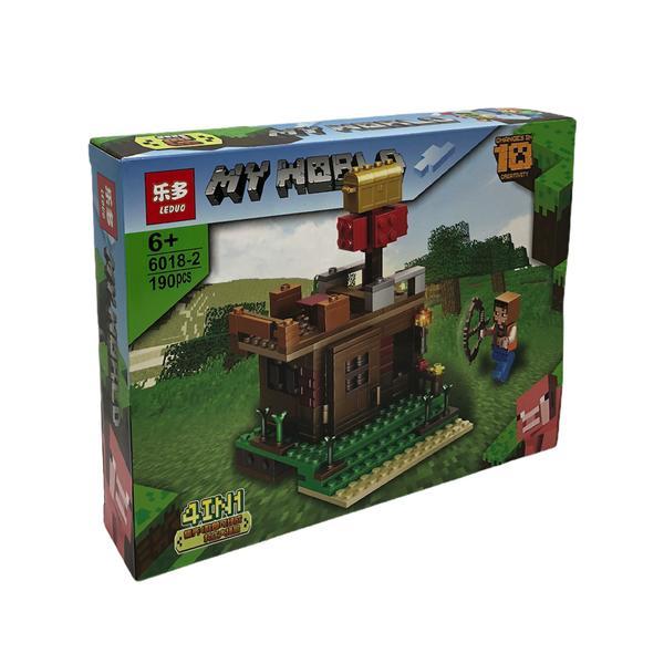 Set de constructie LEGO Minecraft 4 in 1, Casa, My world, 190 piese, 6 ani