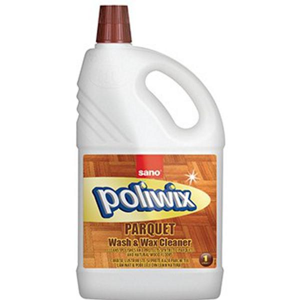 Detergent pentru Podele si Parchet din Lemn Natural - Sano Poliwix Parquet Wash & Wax Cleaner, 1000 ml