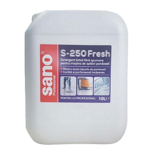 Detergent Profesional fara Spumare pentru Masina de Spalat Pardoseli - Sano Professional Floor S250 Fresh, 10 l
