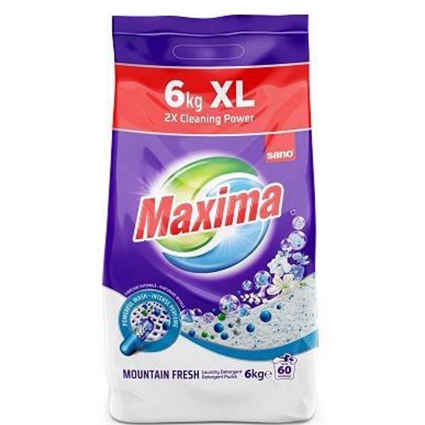 Detergent de Rufe Pudra – Sano Maxima Mountain Fresh Laundry Detergent, 6000 g