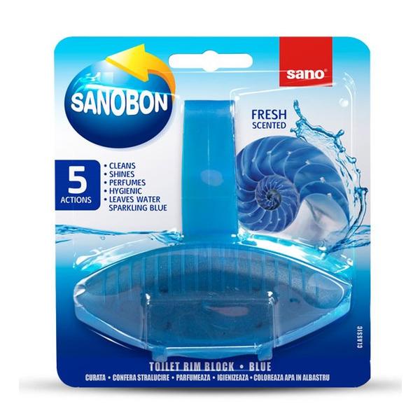 Odorizant Toaleta Albastru - SanoBonToilet Rim Block Blue, 55 g