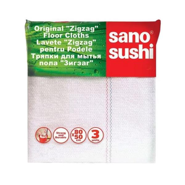 Lavete pentru Podele- Sano Sushi Zigzag Floor Cloths, 3 buc