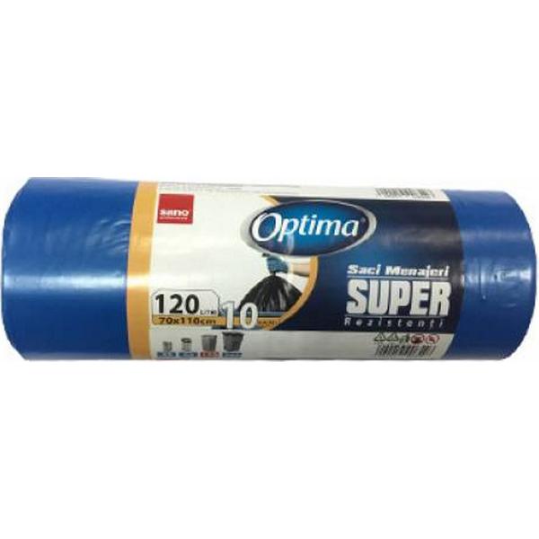 Saci Menajeri Albastri - Sano Optima Super, 120 l, 10 buc