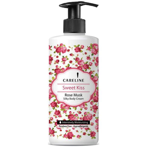 Crema de Corp cu Trandafir si Mosc - Sano Careline Sweet Kiss Rose Musk Silky Body Cream, 400 ml