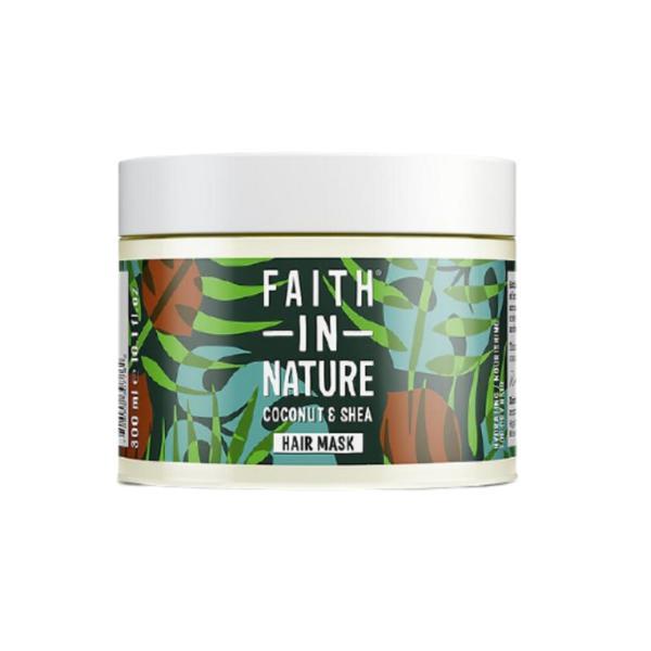 Masca naturala nutritiva cu cocos si unt de shea pentru par uscat Faith in Nature 300ml