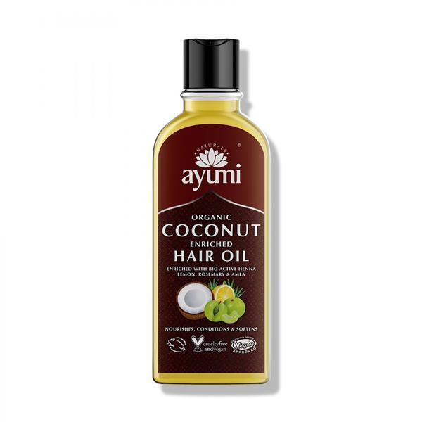 Ulei organic de cocos, cu ingrediente active Ayumi, 150ml