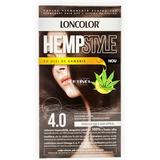 Vopsea Permanenta pentru Par Loncolor Expert HempStyle, nuanta 4.0 castaniu mediu