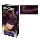 Vopsea de Par Permanenta Fara Amoniac Loncolor Expert Oil Fusion, nuanta 3.16 saten violet inchis