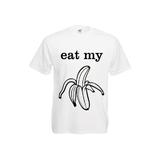 Tricou mesaj haios Eat my banana, XXL