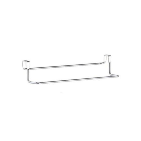 Suport pentru prosoape, Argintiu, Metal, 31x8x6 cm - OEM