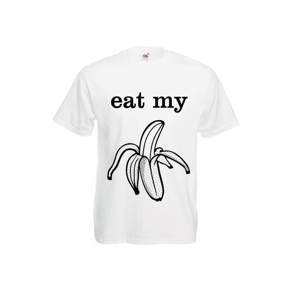 Tricou mesaj haios Eat my banana, S