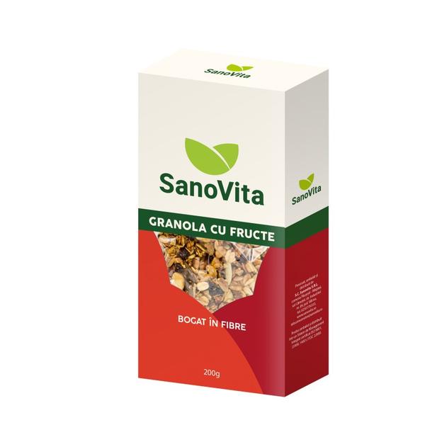 Granola cu Fructe Sano Vita, 200 ml