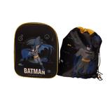 Ghiozdan Batman Gradinita sau Clasa Pregatitoare si Sac Incaltaminte Sport 34 X 28 cm