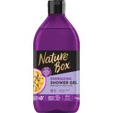 Gel de Dus Energizant cu Ulei din Fructul Pasiunii Presat la Rece - Nature Box Energizing Shower Gel with Cold Pressed Passion-Fruit Oil, 385 ml