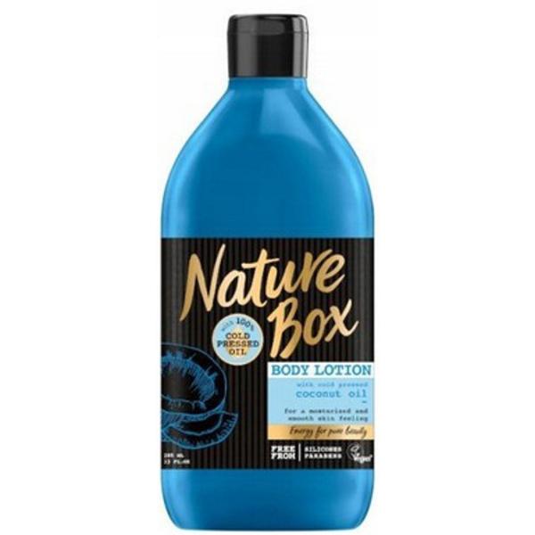 Lotiune de Corp cu Ulei de Cocos Presat la Rece - Nature Box Body Lotion with 100% Cold Pressed Coconut Oil, 385 ml