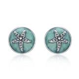 Cercei din argint 925 Fantasy Starfish Round Small