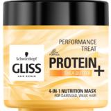 Masca-Tratament 4-in-1 cu Unt de Shea pentru Parul Degradat, Fragil - Schwarzkopf Gliss Hair Repair Performance Treat Protein + Shea Butter 4-in-1 Nutrition Mask for Damaged, Weak Hair, 400 ml