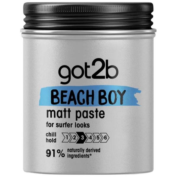 Pasta Texturizanta cu Efect Mat - Schwarzkopf Got2b Beach Boy Matt Paste For Surfer Looks No Stickiness, 100 ml