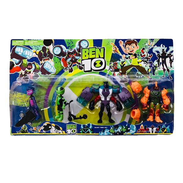 Set de 4 Figurine, 4 accesorii de jucarie Ben 10